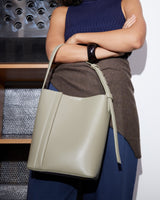 SAYÉS Medium Tote Plissé Deri Kadın Omuz Çantası