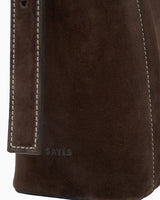 SAYÉS Medium Tote Plissé Suede Kadın Omuz Çantası