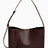 SAYÉS Small Tote Plissé Deri Kadın Omuz Çantası Burgundy