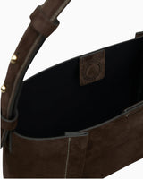 SAYÉS Small Tote Plissé Suede Kadın Omuz Çantası