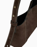 SAYÉS Small Tote Plissé Suede Kadın Omuz Çantası