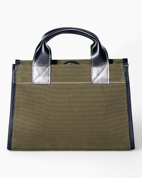 SAYÉS Stitched Pocket Mini Kadın Omuz Çantası Khaki and Black