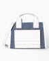 SAYÉS Stitched Pocket Mini Kadın Omuz Çantası Marin and Off - White