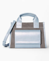 SAYÉS Stitched Pocket Mini Kadın Omuz Çantası Mink and Blue