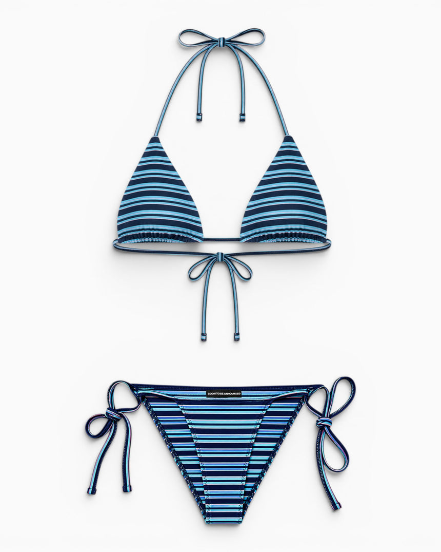 Soon To Be Announced Tangled Bikini Set Blue