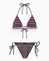 Soon To Be Announced Tangled Bikini Set Burgundy