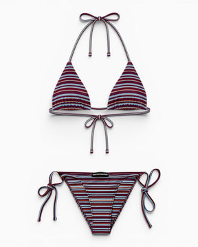 Soon To Be Announced Tangled Bikini Set Burgundy