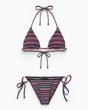 Soon To Be Announced Tangled Bikini Set Burgundy
