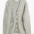 Soulland Bob Boxy Cardigan Light Grey Melange