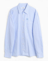 Soulland Vit Relaxed Fit Overshirt Light Blue