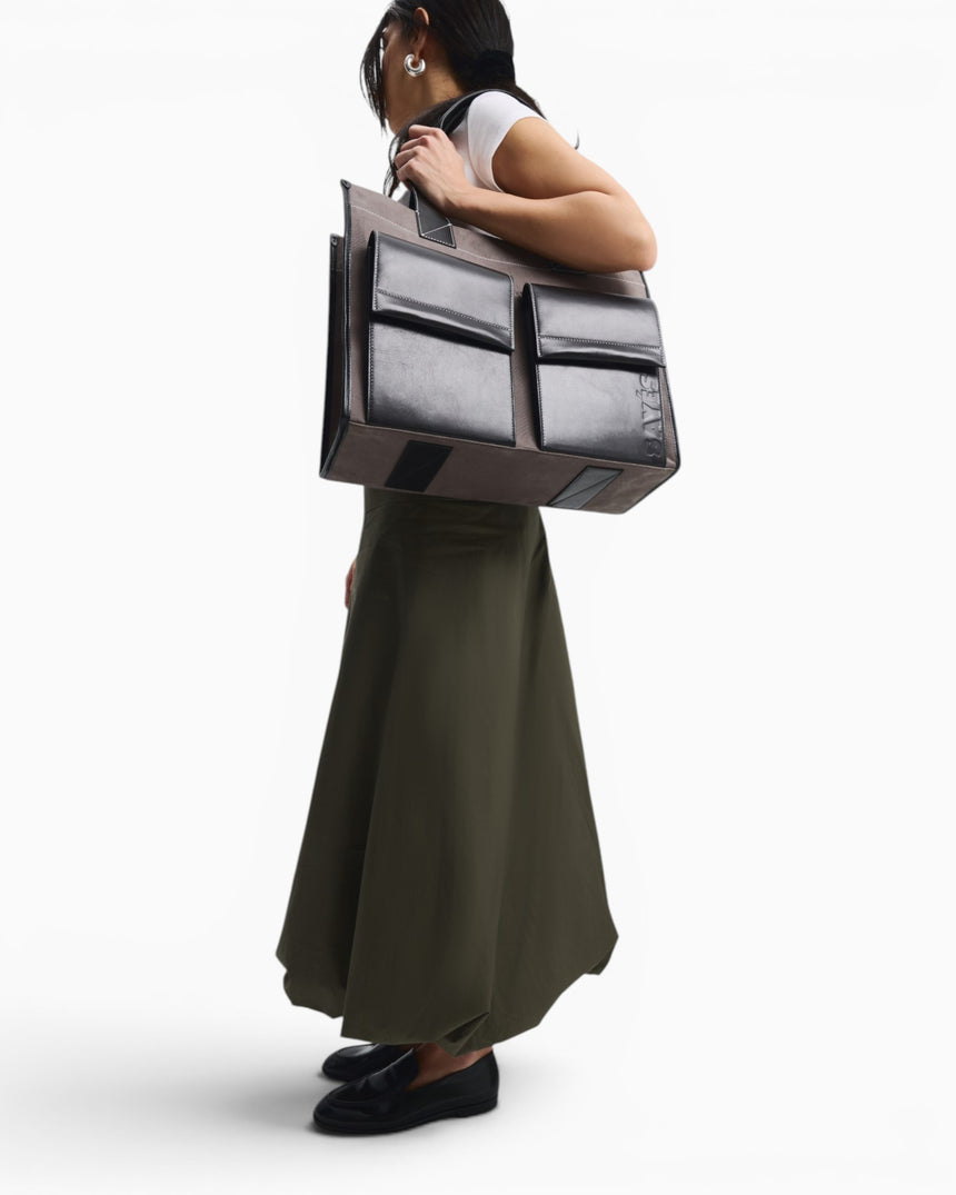 SAYÉS Stitched Pocket Maxi Kadın Omuz Çantası