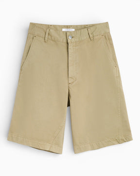 Sunflower Wide Twist Chino Shorts Khaki