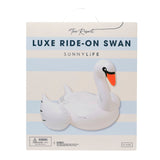 Sunnylife The Resort Original Luxe Ride-On Float Swan Deniz Yatağı 