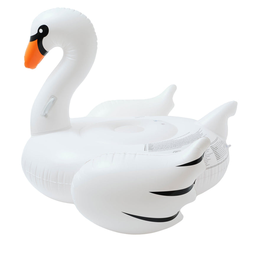 Sunnylife The Resort Original Luxe Ride-On Float Swan Deniz Yatağı 