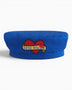 tête bleue Coeur Canvas French Beret Electric Blue