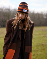 tête bleue Cote Striped Beanie