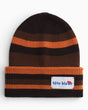 tête bleue Cote Striped Beanie Orange