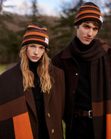 tête bleue Cote Striped Beanie