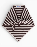 tête bleue Joan Striped Cashmere-Blend Triangle Scarf