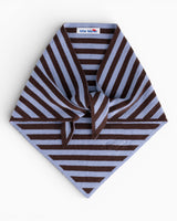 tête bleue Joan Striped Cashmere-Blend Triangle Scarf