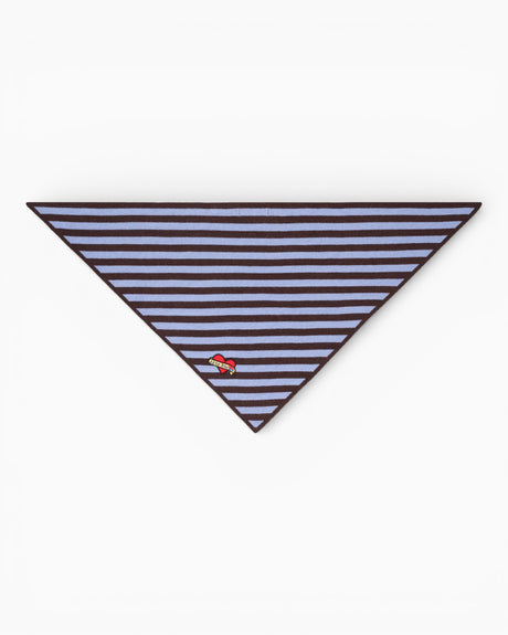 tête bleue Joan Striped Cashmere-Blend Triangle Scarf