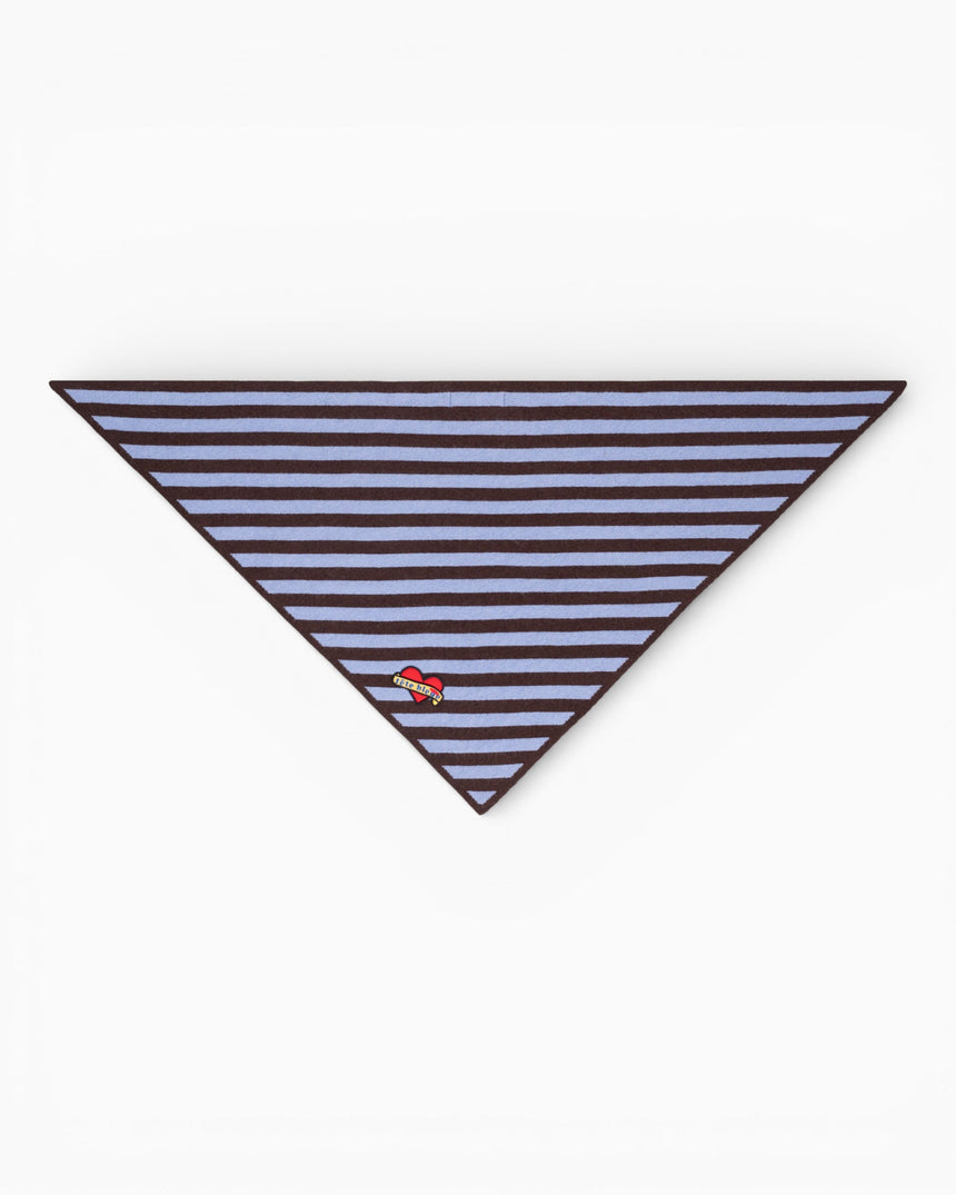 tête bleue Joan Striped Cashmere-Blend Triangle Scarf