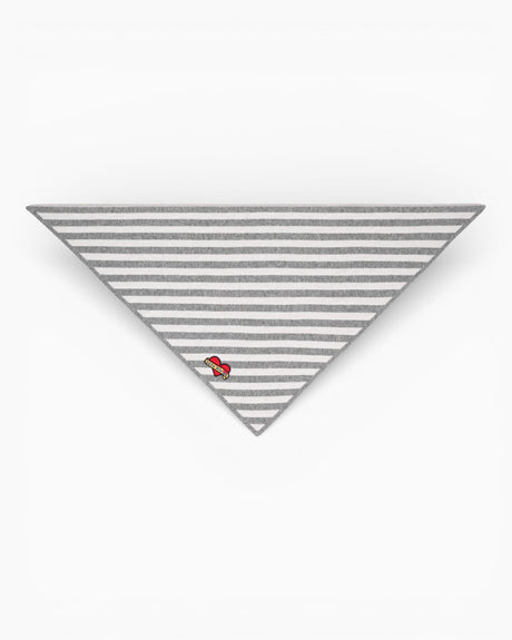 tête bleue Joan Striped Cashmere-Blend Triangle Scarf