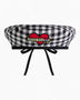 tête bleue Lilou Tie-Back French Beret Black
