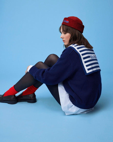 tête bleue Morgan Sailor Knit Scarf