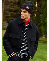 tête bleue Percy Cable Knit Bere