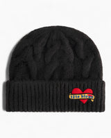 tête bleue Percy Cable Knit Bere Black