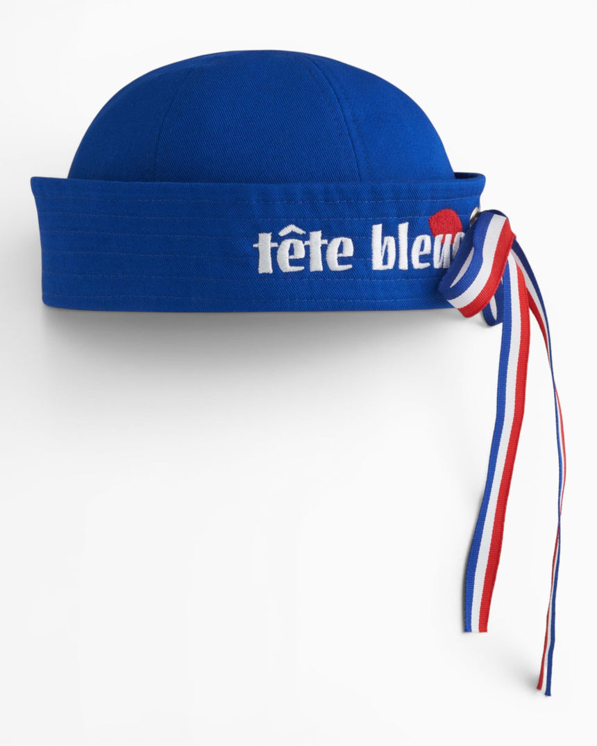 tête bleue Yvette Sailor Canvas Dixie Cup With Ribbon