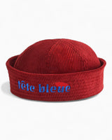 tête bleue Yvette Sailor Corduroy Dixie Cup Red