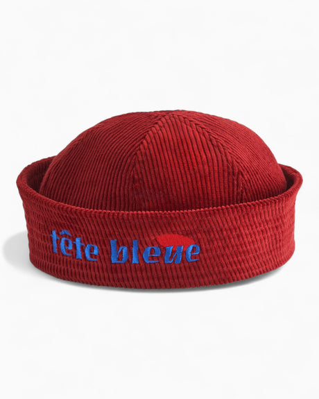 tête bleue Yvette Sailor Corduroy Dixie Cup Red