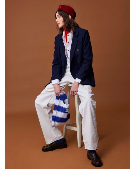 tête bleue Yvette Sailor Corduroy Dixie Cup Red
