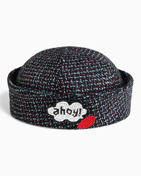 tête bleue Yvette Sailor Tweed Dixie Cup Green