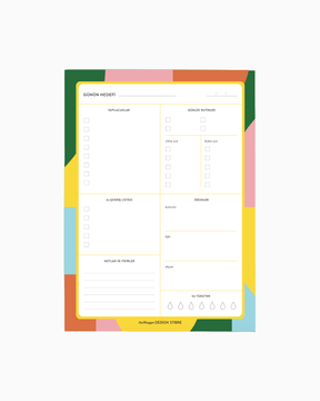 TheMagger Design Notepad Günlük Çok Renkli