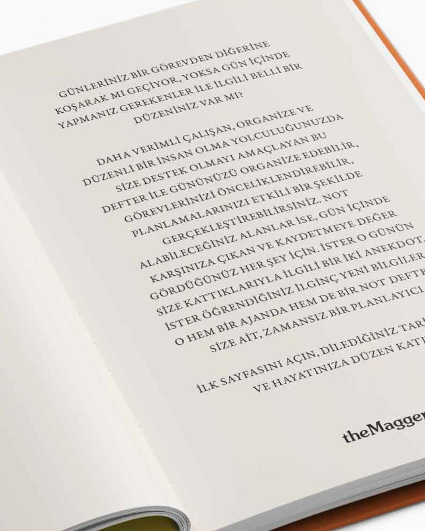 TheMagger Design Plan - Tarihsiz Ajanda Wave