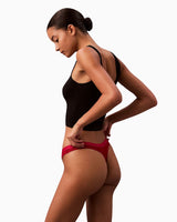 Calvin Klein Thong 5PK Modern Logo - Kadın