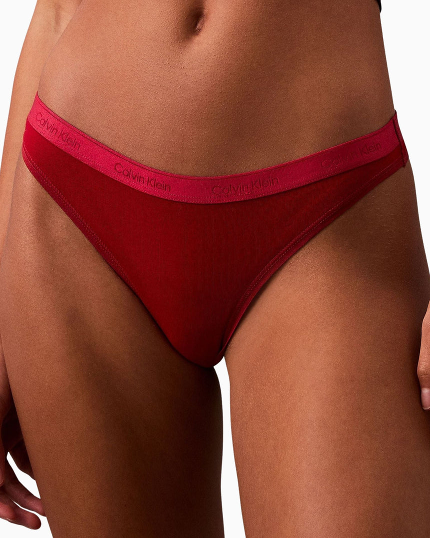 Calvin Klein Thong 5PK Modern Logo - Kadın