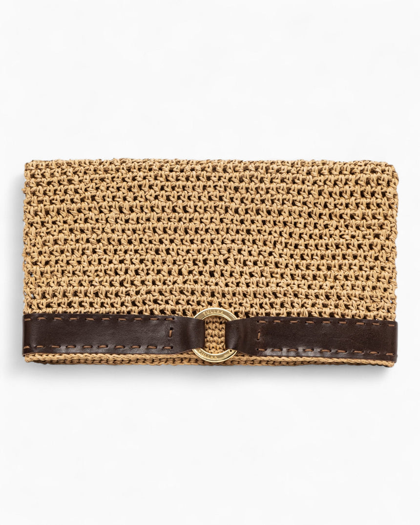 Tullaa Mesh Clutch Camel