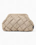 Tullaa Puzzle Wool Pouch Bag Bej