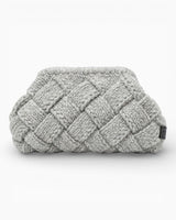 Tullaa Puzzle Wool Pouch Bag Grey