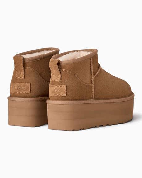 UGG Classic Ultra Mini Platform Kadın Bot Chesnut