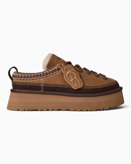 UGG Heritage Lace-Up Kadın Terlik Chestnut