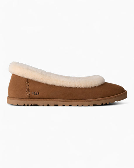 UGG Zora Ballet Flat Kadın Babet Chestnut