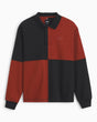 Vans Check Rugby Knit Erkek Polo Sweatshirt Poppy Ember