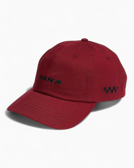 Vans Check Side Curved Bill Jockey Şapka Bordeaux
