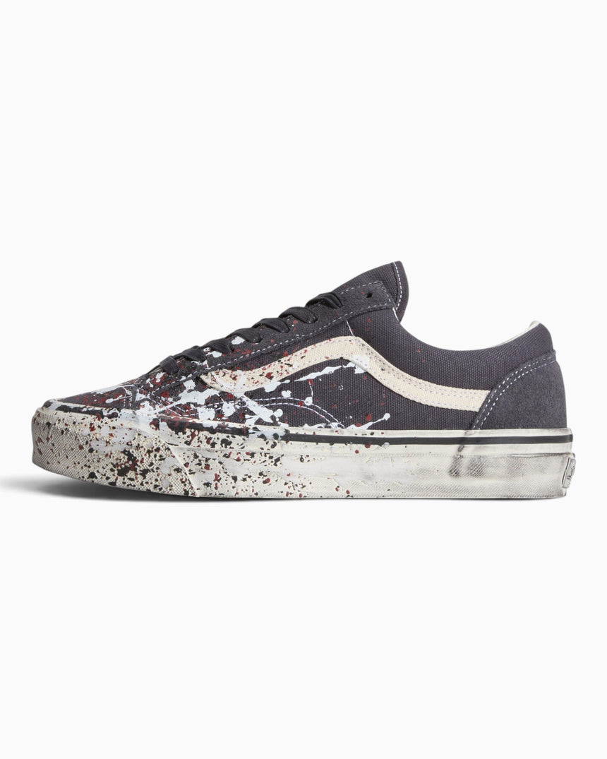 Vans Premium Old Skool 36 Sneaker Paint Splatter Charcoal Grey