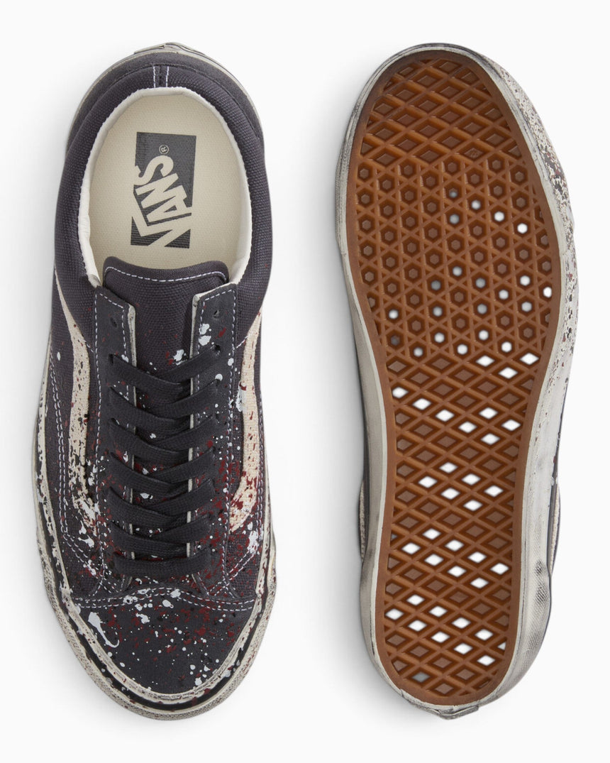 Vans Premium Old Skool 36 Sneaker Paint Splatter Charcoal Grey
